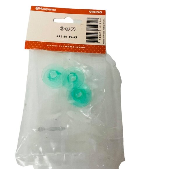 Husqvarna Viking Sewing Machine‎ Bobbins Green Set Of 3 - Picture 2 of 2